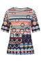 Barbara Lebek Red, Navy & Blue Floral Print Top Theme 3 81050052